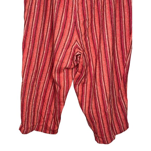 Sag Harbor women’s 1X capris striped elastic waist wide leg colorful pocket - Picture 6 of 12